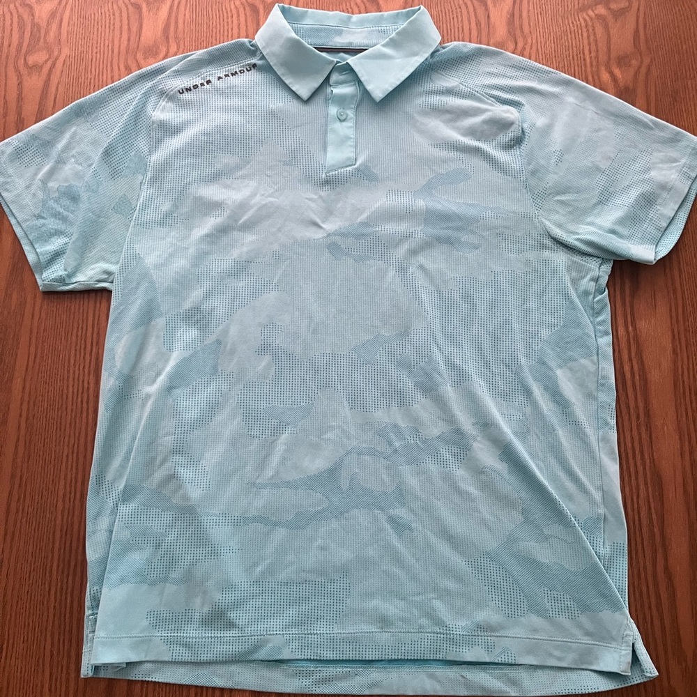 Under Armour Men's Sky Blue Polo Shirt